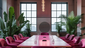 pink conference room